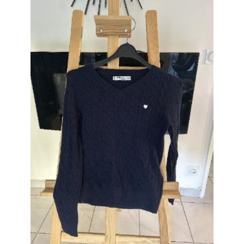 pull bleu marine New Yorker taille XS