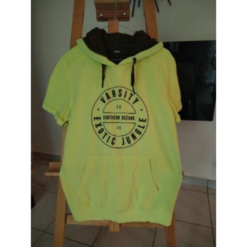 Sweat manches courtes à capuche Celio taille L