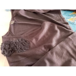 Gilet boléro gris épaule...