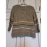 Pull coton Bréal vert kaki taille 4