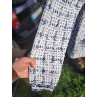 Cardigan primark bleu et blanc taille S 
