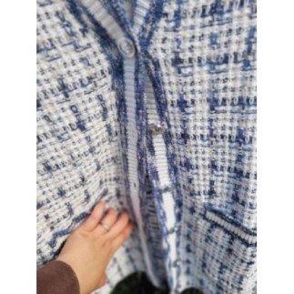 Cardigan primark bleu et blanc taille S 
