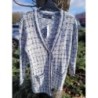 Cardigan primark bleu et blanc taille S 