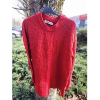 Pull en maille rouge ZARA...