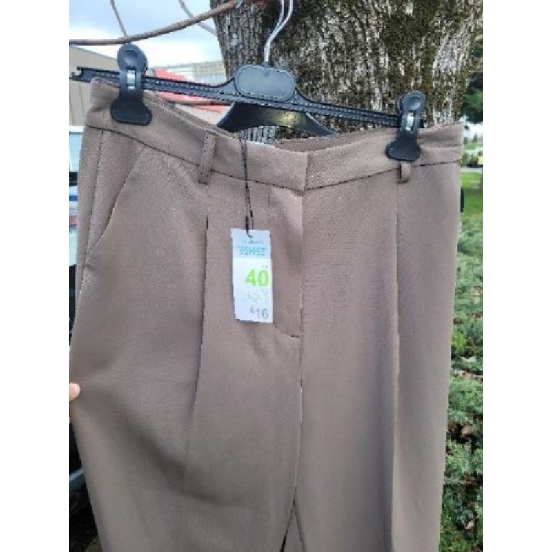 Ensemble BLAZER +PANTALON kaki coupe droite PRIMARK Taille s blazer et pantalon T40