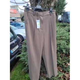 Ensemble BLAZER +PANTALON kaki coupe droite PRIMARK Taille s blazer et pantalon T40