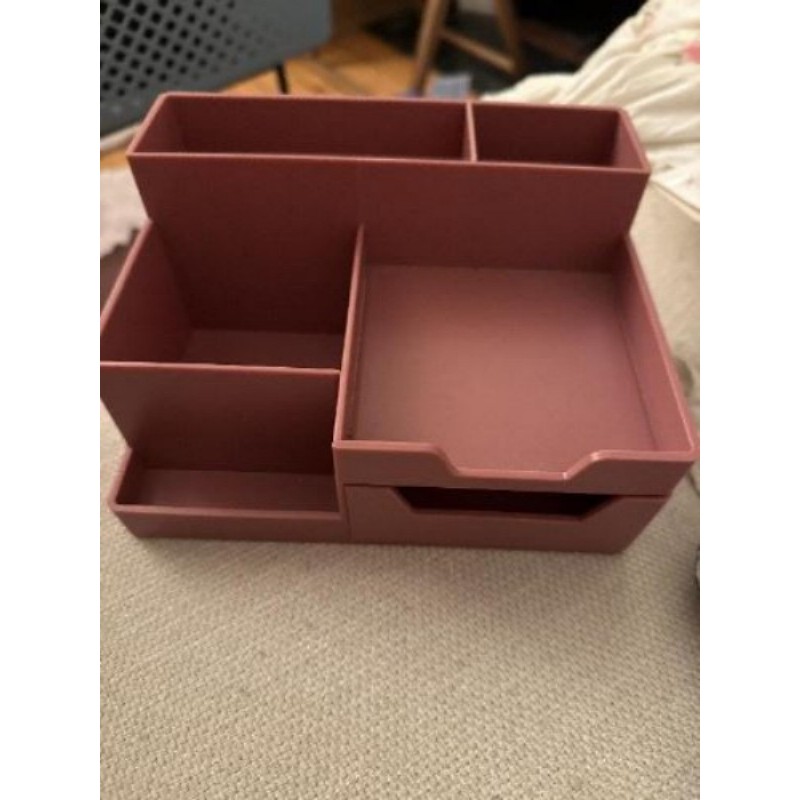 Organisateur bureau rose 