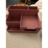 Organisateur bureau rose 