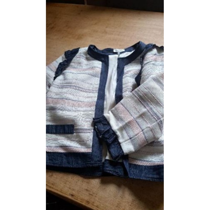 Veste MissMiss galon bleu