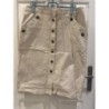 Jupe beige à boutons Anne Weyburn T44