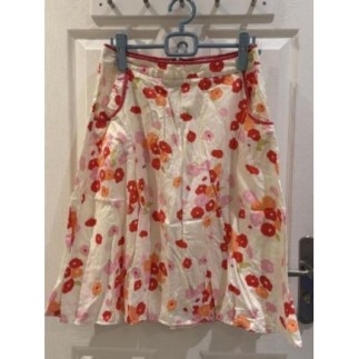 Jupe blanche blanche fleurs...