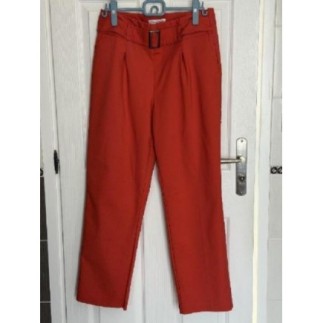 Pantalon orange ceinture...