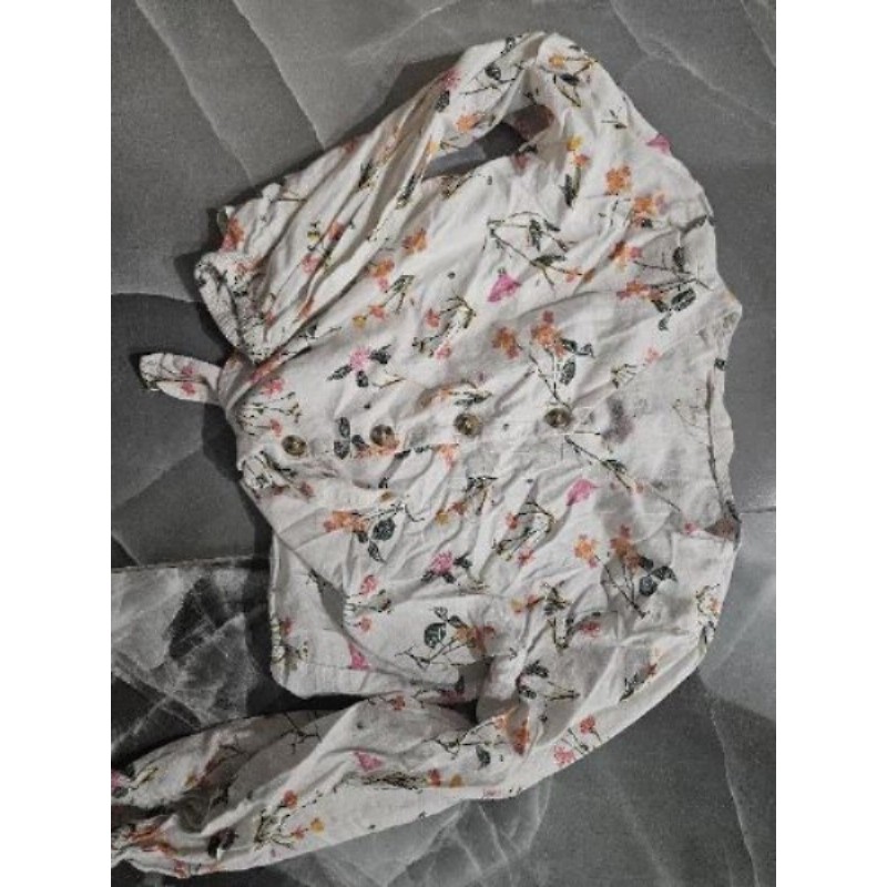 blouse courte fleurie H&M 12 ans MC