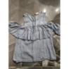 blouse fluide zara 13/14 ans bleu jean MC