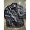 veste simili cuir bleue nuit zara 9 ans MC