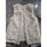 gilet tout doux beige sans manche zara 8/9 ans MC