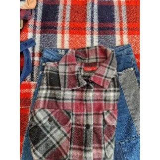 Chemise flanel carreaux S