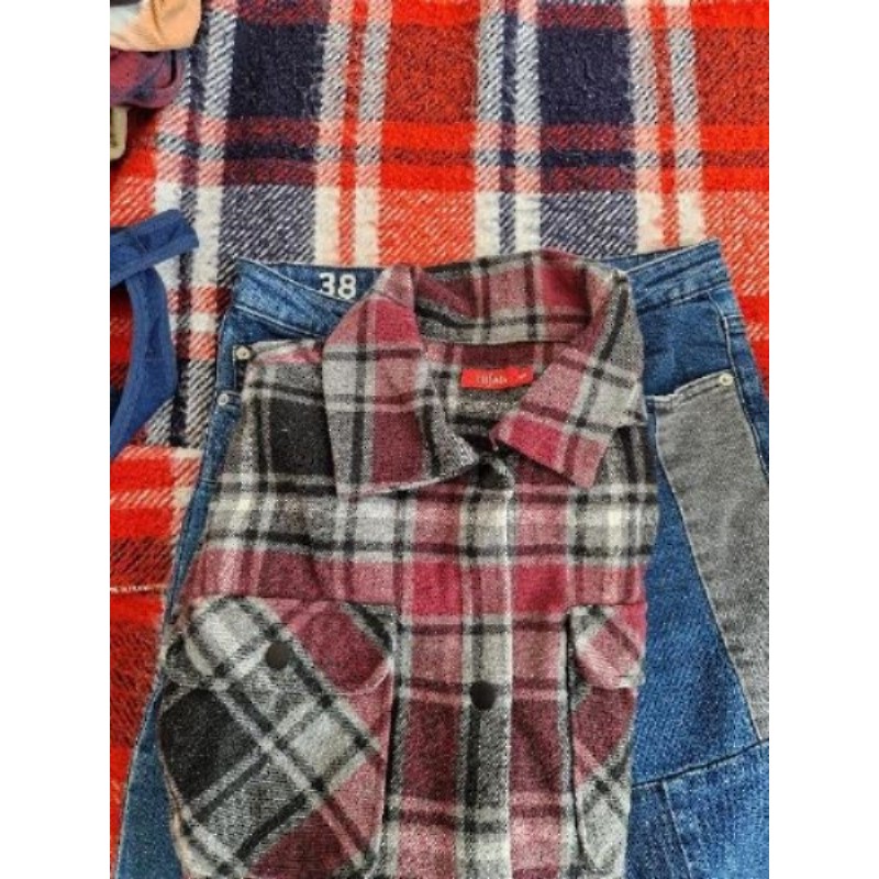 Chemise flanel carreaux S
