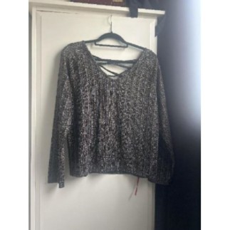 Haut noir et doré taille...