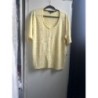 Tee shirt jaune et blanc Zara taille L 