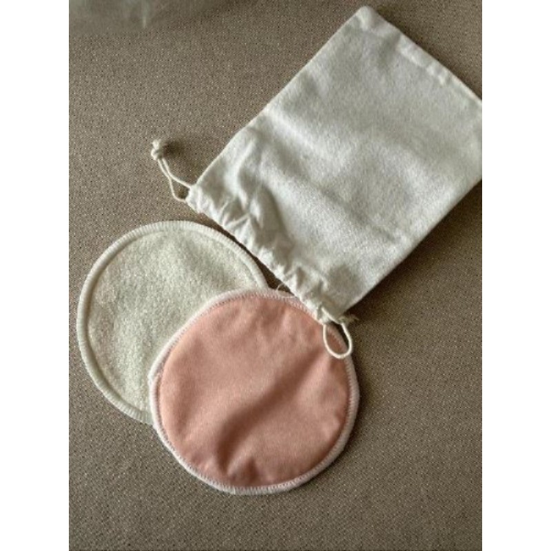 Coussinets allaitement neufs réutilisables + pochon tissu