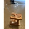 VERRE A BIERE PIED BOIS