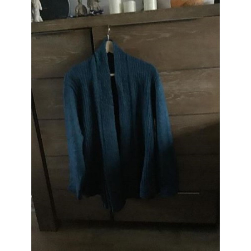 Gilet bleu canard taille l