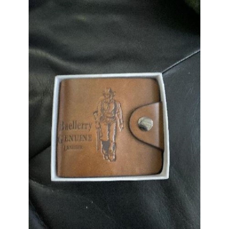 Porte feuille cuir  marron "baellerry" neuf 
