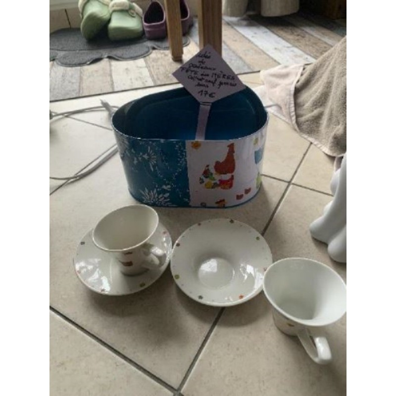 Coffret neuf 2 tasses