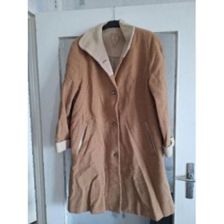 Manteau beige laine taille 44