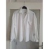 Chemisier blanc neuf tissu crepe taille 46