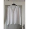 Tunique blanche 3 boutons taille 46