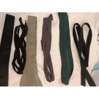 Lot 6 ceintures tissu