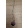 Pendrntif améthyste et chaine en argent 