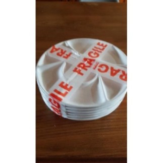 6 Assiettes à fondue blanche 