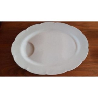 Plat ovale blanc 