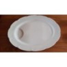Plat ovale blanc 