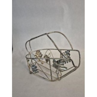 Porte bouteille argenté