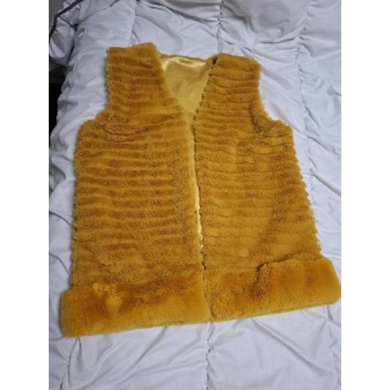 Veste jaune  sans manches L