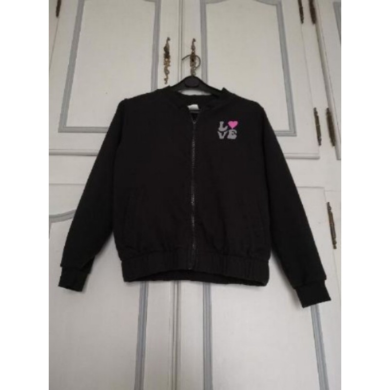 Blouson noir fille Taille 10 ans