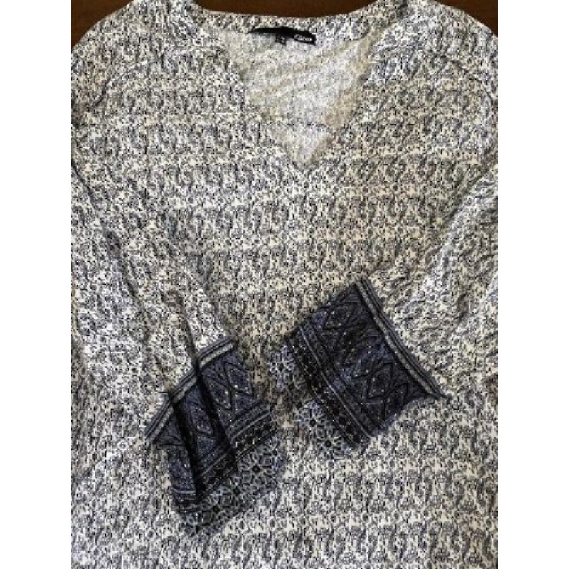 Robe motif fleurs bleu Etam T 40