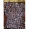 Robe fleurie manches courtes taille 40/42 