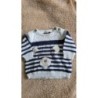 Pull marin ourson sergent major 3 mois