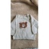 Pull beige ourson C&A 3 mois