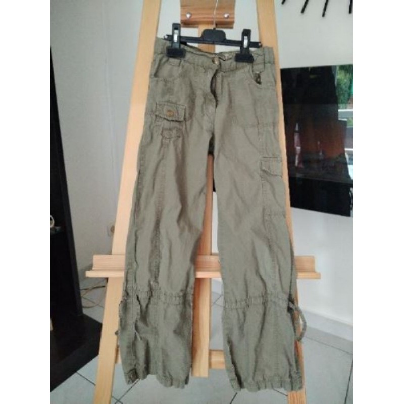 Pantalon fille vert Okaïdi T10 ans