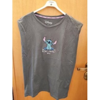 Tee-shirt Stitch long gris...