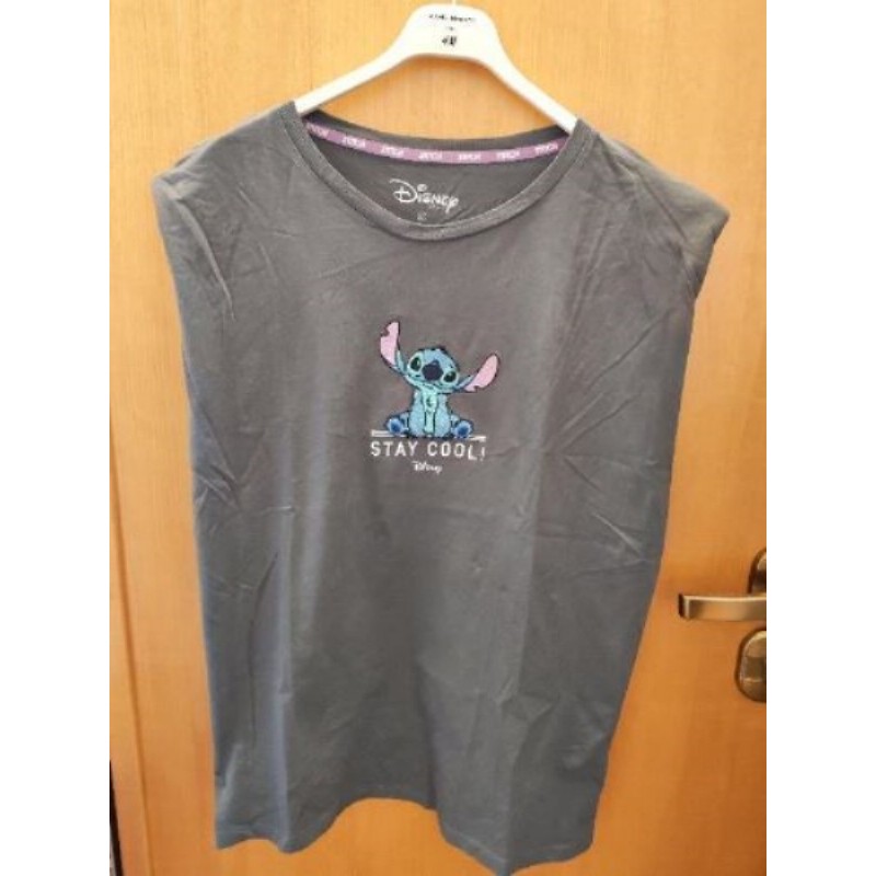 Tee-shirt Stitch long gris     XL 