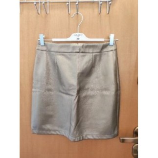 Jupe droite courte bronze...