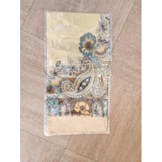 Foulard marron imprimé neuf 