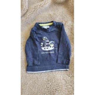 Tee shirt M longues bleu...